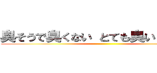 臭そうで臭くない とても臭いピザデヴ ()