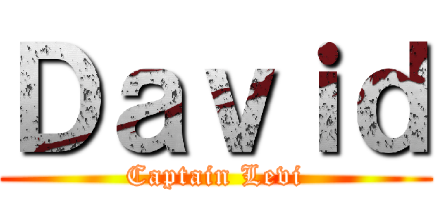 Ｄａｖｉｄ (Captain Levi)