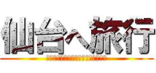 仙台へ旅行 (おどご４人でいぐ一皮おがる仙台の旅)