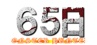 ６５日 (MONSTER HUNTER)