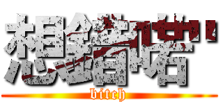 想錯喏" (bitch)