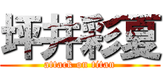 坪井彩夏 (attack on titan)