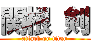 関根 剣 (attack on titan)
