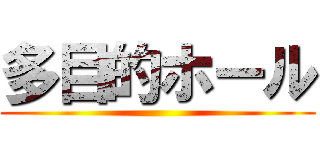 多目的ホール ()