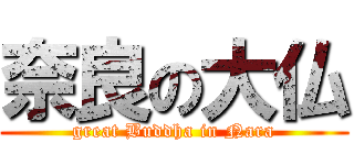 奈良の大仏 (great Buddha in Nara)