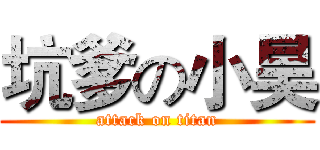 坑爹の小昊 (attack on titan)