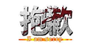 抱歉 (I am sorry)