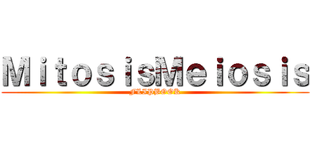 ＭｉｔｏｓｉｓＭｅｉｏｓｉｓ (FLIPBOOK)