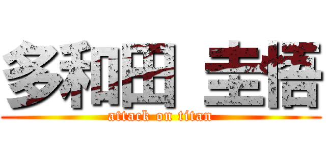 多和田 圭悟 (attack on titan)