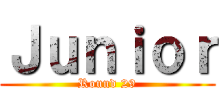 Ｊｕｎｉｏｒ (Round 29)