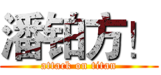 潘铂方！ (attack on titan)