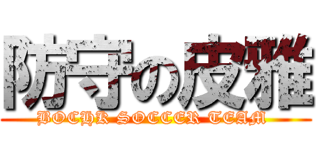 防守の皮雅 (BOCHK SOCCER TEAM )