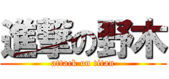進撃の野木 (attack on titan)
