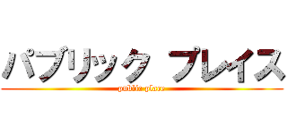 パブリック プレイス (public place)