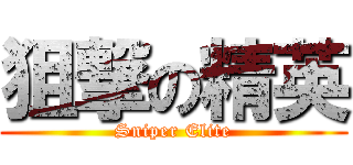 狙撃の精英 (Sniper Elite)