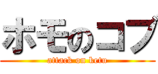 ホモのコブ (attack on ketu)
