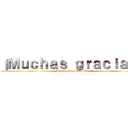 ¡Ｍｕｃｈａｓ ｇｒａｃｉａｓ！ (Por vuestra atención)