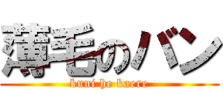 薄毛のバン (kuni he kaere)