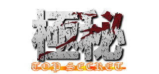 極秘 (TOP SECRET)