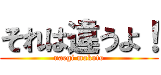それは違うよ！ (naegi makoto)