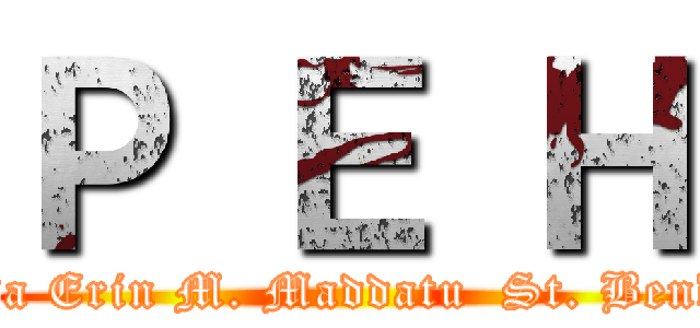 Ｐ Ｅ Ｈ (Alisa Erin M. Maddatu  St. Bendict)