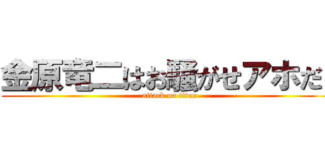 金原竜二はお騒がせアホだ！ (attack on titan)