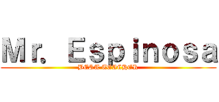 Ｍｒ．Ｅｓｐｉｎｏｓａ (BEST TEACHER)