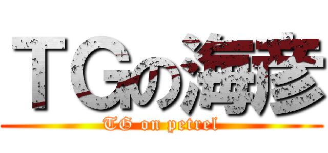 ＴＧの海彦 (TG on petrel)