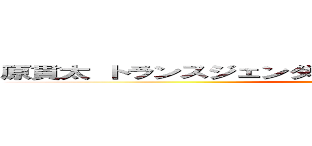 原貫太 トランスジェンダー 女装 擁護 はせがわ りょうた (attack on titan)