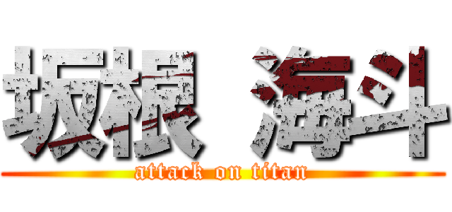 坂根 海斗 (attack on titan)