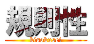 規則性 (kisokusei)