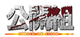 公關組 (attack on titan)