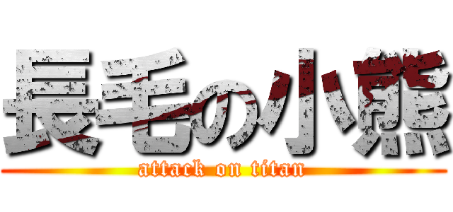 長毛の小熊 (attack on titan)