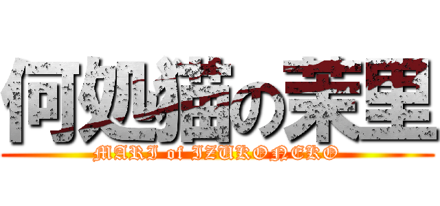 何処猫の茉里 (MARI of IZUKONEKO)