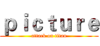 ｐｉｃｔｕｒｅ (attack on titan)