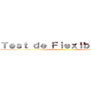 Ｔｅｓｔ ｄｅ Ｆｌｅｘｉｂｉｌｉｄａｄ ( )