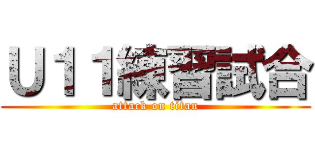 Ｕ１１練習試合 (attack on titan)
