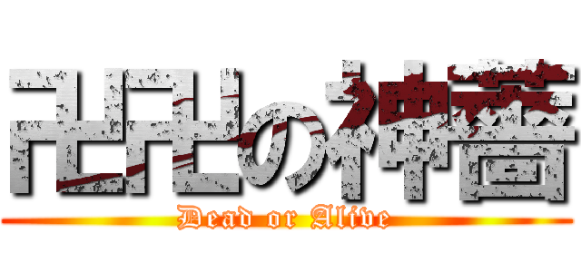 卍卍の神薔 (Dead or Alive)