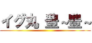 イグ丸 豊～豊～ ()