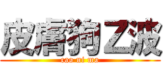 皮膚狗Ｚ波 (cao ni ma)