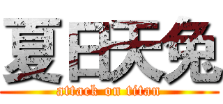 夏日天兔 (attack on titan)