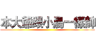 本大爺跟小鳥一樣帥 ()