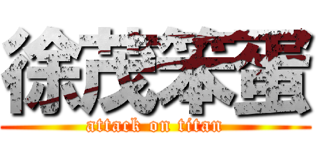 徐茂笨蛋 (attack on titan)