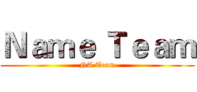 Ｎａｍｅ Ｔｅａｍ (NA Team)
