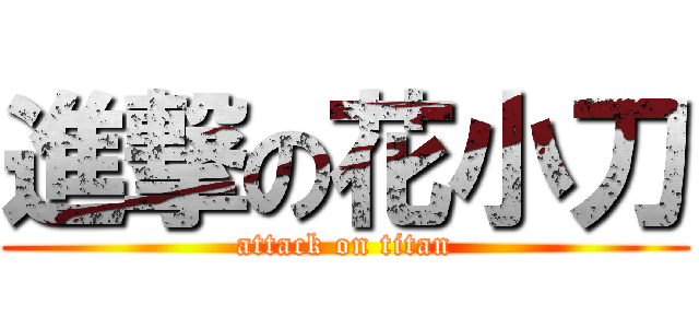 進撃の花小刀 (attack on titan)