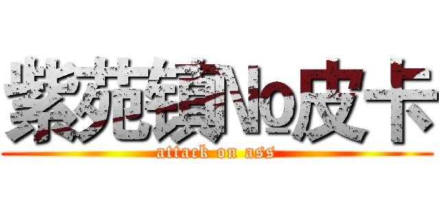紫苑镇№皮卡 (attack on ass)