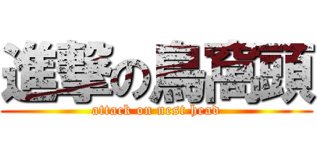 進撃の鳥窩頭 (attack on nest head)