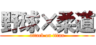 野球×柔道 (attack on titan)