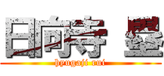 日向寺 塁 (hyugaji rui)