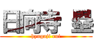 日向寺 塁 (hyugaji rui)